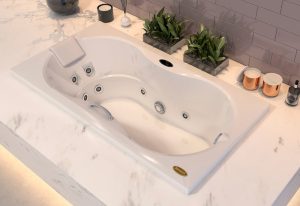 TWTYQ3YY Bañera JACUZZI© con hidromasaje Espree 183x91x51