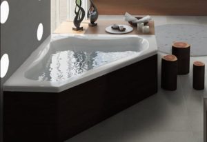 fxkktktd Bañera JACUZZI© con hidromasaje Espree Corner 152x152x55