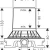 Hansgrohe Cuerpo empotrado para mezclador de pie de bañera 10452180-SOLO A LA VENTA JUNTO CON LA VISTA