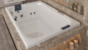 estas Bañera JACUZZI© con hidromasaje Espree Box 170x120x53