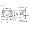 Grohe® Grohtherm F Caja empotrada para montaje de 27621000 codigo 35034000