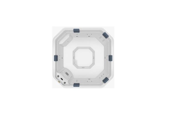 fsafwf Minipiscina JACUZZI© Meridian Plus 214 x 214 x 91 con pollera (revestimiento perimetral en PVC incluido) con cobertor
