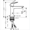 Hansgrohe Logis Mezclador monomando de lavatorio 110  con vaciador Push-Open código 71252000