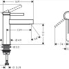 Hansgrohe Finoris Mezclador monomando 110 con vaciador push-open copia 76023000
