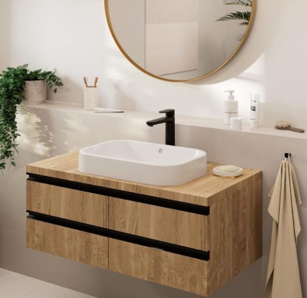 Hansgrohe Vernis Blend Mezclador monomando de lavabo 190 con vaciador automático codigo 71552670