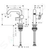 Hansgrohe Mezclador monomando de lavabo Tecturis S  110 Fine CoolStart EcoSmart+ con vaciador push-open 73320000