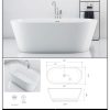 Bañeras Aloha Exenta CHIC CORIAN 150x075x054
